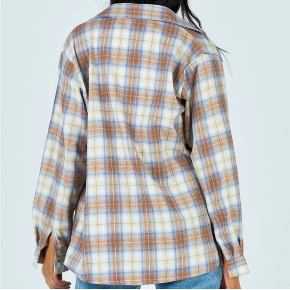 Princess Polly Flannel Button Up Top - Picture 2 of 5